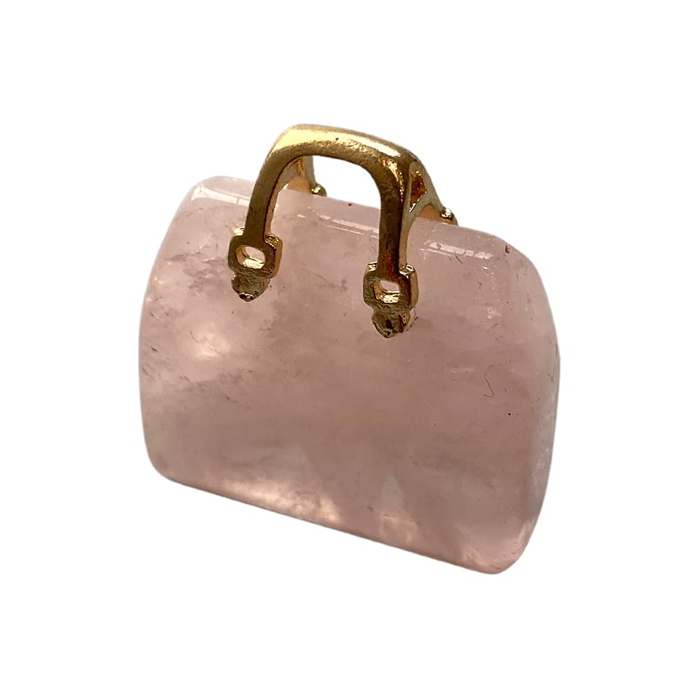 VIE Mini Crystal Handbags, 2-2.5cm, Rose Quartz