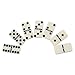Dominoes Set, Kictero Set of 28 Double Six Dominos Game Tiles with Spinner, Building Blocks Racing Games