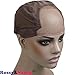 Rossy&Nancy Best Gluess Silk Swiss Lace Net Ear to Ear Stretch Wig caps with Adjustable Straps for Making Wigs