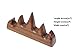 Easyou Rosewood Calligraphy Brush Rest Holder Chinese Brush Rack 9x2x4.5cm(3.5