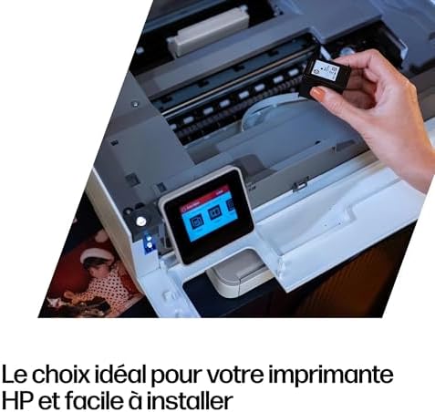 308, Noir et Tricolore, 6L6S6UE, Pack de 2 Cartouches d’Encre Original, Compatible avec Les Series d'Imprimantes HP Envy 6110, 6120, 6130, 6520, 6530