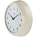 Lily’s Home Retro Kitchen Wall Clock, Large Dial Quartz Timepiece, Ivory, 9 1/4 inch