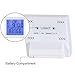 AE Life Temperature Humidity Gauge, Indoor Thermometer Hygrometer with Digital Alarm Clock, Backlit Accurate Monitor Clear Reading, Min/Max Records, °C/°F Switch, Calendar, Time Display - White