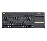 Logitech Wireless Touch Keyboard K400 Plus with Built-In Touchpad for Internet-Connected TVs (Renewed)