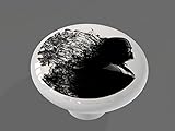 Vaporizing Vader High Gloss Ceramic Drawer Knob