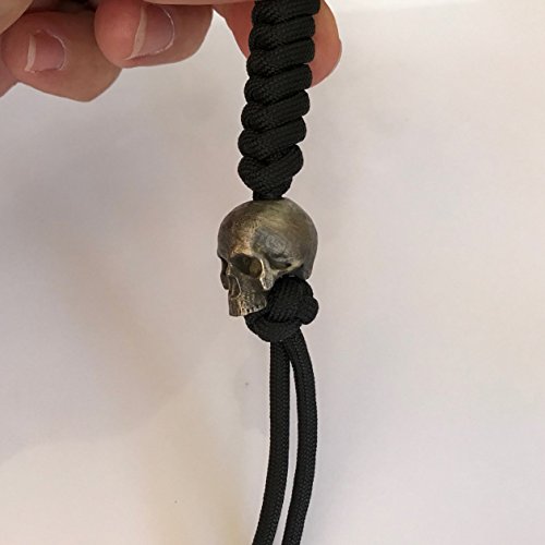 Jig Pro Shop Marco Magallona Black 550# Paracord Lanyard (Realistic Skull)