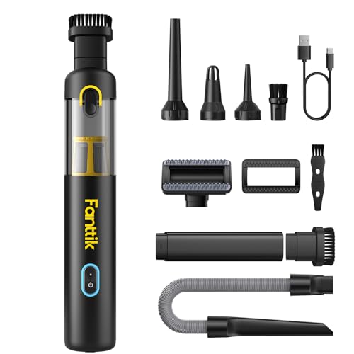 Fanttik Slim V8 APEX Kabelloser Akku Autostaubsauger, 4-in-1 Mini (Schwarz)