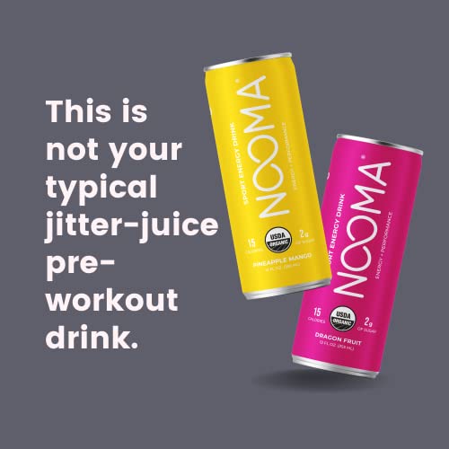 NOOMA Organic Sport Energy Drink Organic Pre Workout Drink with 120mg