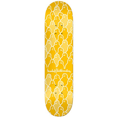 Krooked Skateboard Deck Krouded Yellow 8.25"