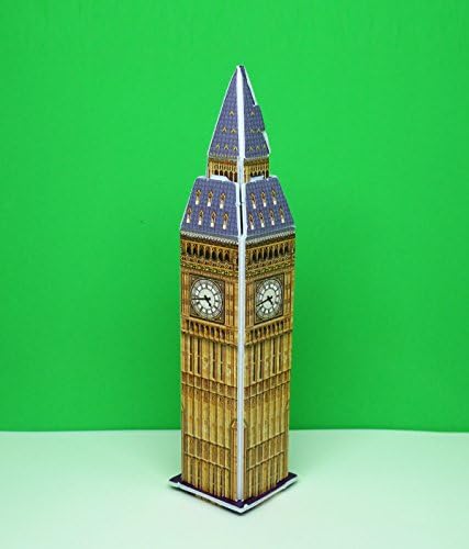 Mini 3D Puzzles Architecture 'Elizabeth Tower : Big Ben' Easy for Baby 3 Years and more Mini Size 1.2" x 5.5"