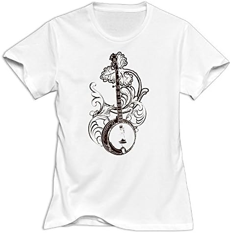 Grudjj Women Banjo Women's Short-Sleeved Shoulder T-Shirt XX-Large