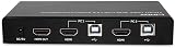 LINDY 2-Port HDMI 4K60 KVM Switch USB 2.0 Audio Hub view 4