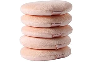 5 pcs Flocking Round Makeup Sponge air Cushioned Powder Puff Blending Sponge for Liquid Cream and Powder Clever Design