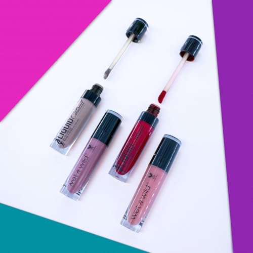 wet n wild Megalast Catsuit Matte Liquid Lipstick, Red Give Me Mocha | Lip Color Makeup | Moisturizing | Creamy | Smudge Proof
