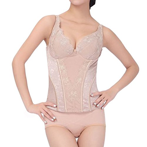 Buy Shymay Women's Corset Shapewear Shelf Bra Strap Bustier Shaping