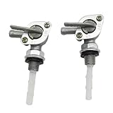 CNCMOTOK 2PCS Zinc Alloy Fuel Tank Shut Off Valve Tap Switch M10X1.25 for Honda EU1000i EU2000i EU3000i Champion Yamaha EF2000iSv2 Generator