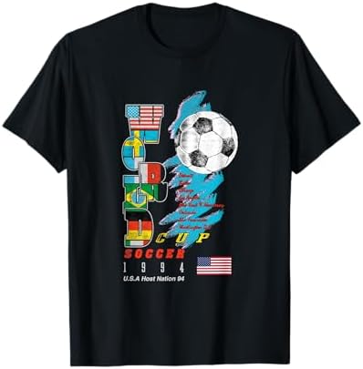 World Cup USA 94 Logo Soccer T Shirt S Sport Grey | Amazon.com