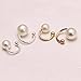 Faux Pearl U Studs Ear Crawler Earrings Cuffs Climber Ear Wrap Pin Vine Non-pierced Charm Clip On Jewelry Small Pearl Silver Tone