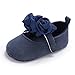 BENHERO Baby Infant Girls Soft Sole Floral Princess Mary Jane Shoes Prewalker Wedding Dress Shoes (6-12 Months Infant), Navy