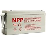 NPP 12V 150 Amp NPD12 150Ah Rechargeable Sealed Lead Acid Deep Cycle Battery With Button Style Terminals