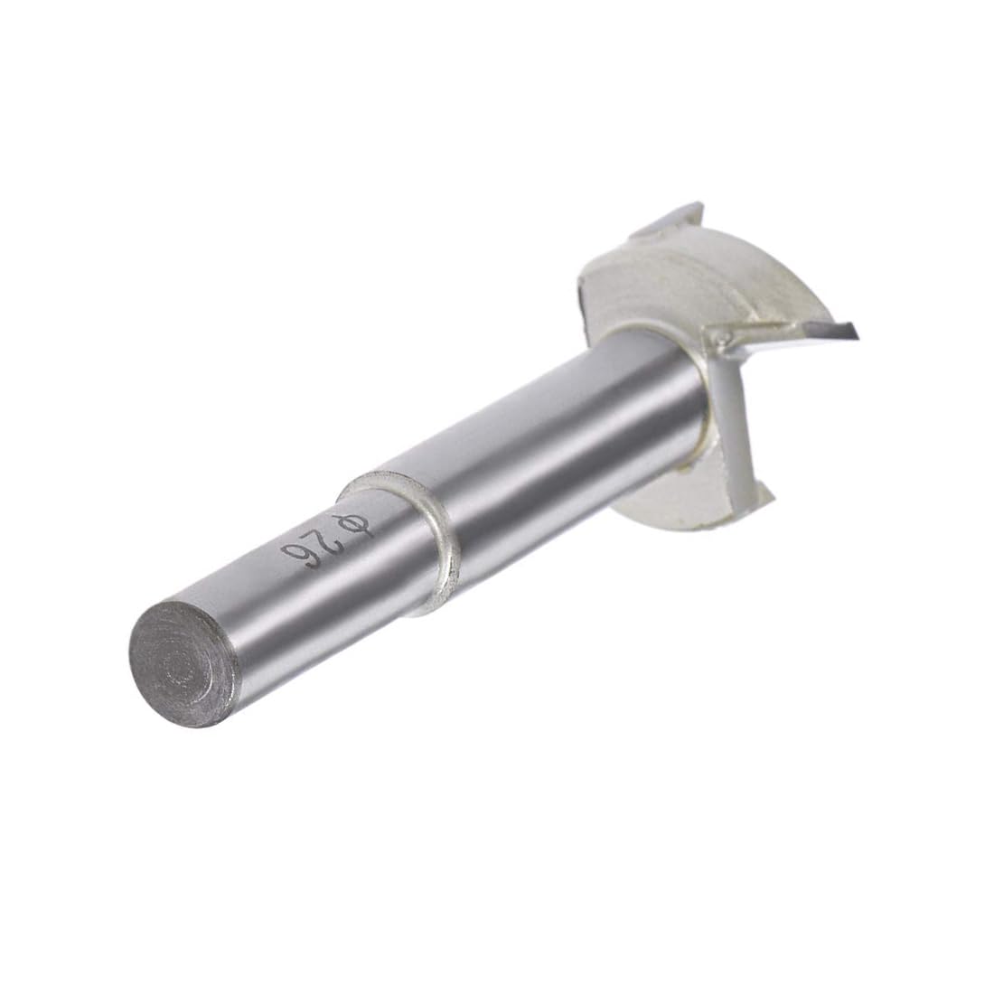 MACHSWON Forstner Drill Bits Tungsten Carbide Wood Hole Saw Opener Drill Bit 26mm,Woodworking Drilling Boring Bit Cutter