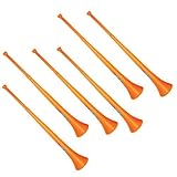 Vuvuzela - South African Style Collapsible Stadium Horn Orange (Pack of 6)