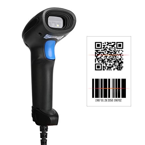 LENVII 2D Barcode Scanner C200 USB Wired Handheld High Speed QR Code