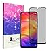 for Xiaomi Redmi Note 7 Privacy Screen Protector, Lamshaw Anti Spy Anti Peep Full Covergae Privacy Tempered Glass Screen Protector for Redmi Note 7 (Black)