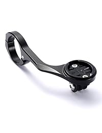 Dymoece   Soporte para manillar de bicicleta delantero de aleación de aluminio para Garmin Edge 200 500 510 520 800 810 820 1000 1030 y cámara GoPro, compatible con manillar de 1.252 in 1.000 in