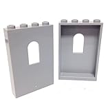 Lego Parts: Panel 1 x 4 x 5 with Window (PACK of 2 - LBGray)