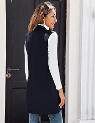 Beyove Women's Soft Sleeveless Open Front Cardigan