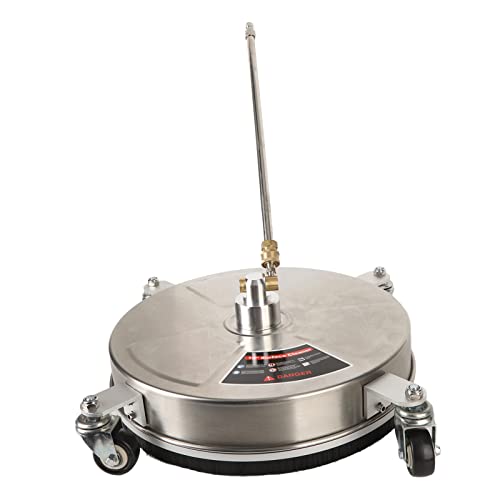 Boxwizard 15 Zoll Oberflächenreiniger – Hochdruckreiniger Oberflächenreiniger Professioneller 4000 PSI Oberflächenreiniger mit 4 Rädern 1/4 Zoll Schnellkupplung