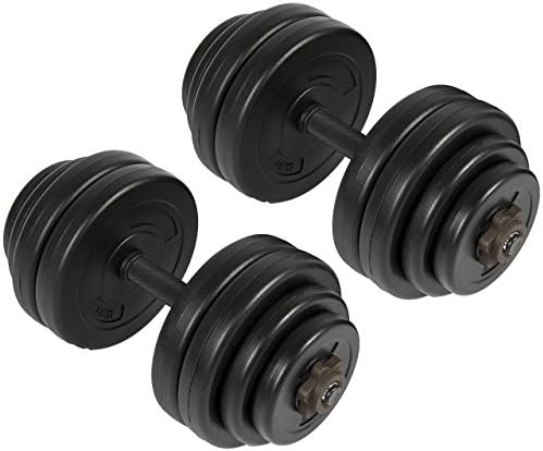 GARIHS Fitness Fixed Ruber Dumbell (Bravo)-(10Kgx2)