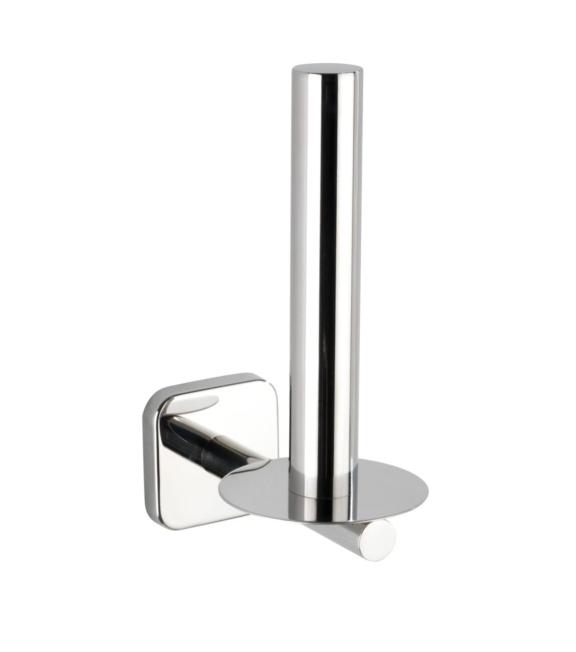 WENKO Mezzano Toilet Roll Holder Stainless Steel 7.5 x 18.5 x 12.5 cm Glossy
