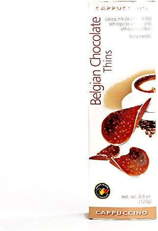 Belgian Chocolate Cappuccino Thins 4.4 oz each (6 Items Per Order)