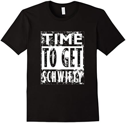 Men's Time To Get Schwifty T-Shirt Medium Black