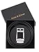 Alice & Elmer Men's Ratchet Dress Genuine Leather Belts With Matte Black Automatic Buckle