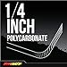 SuperATV Heavy Duty Scratch Resistant Clear Half Windshield for Can-Am Maverick (2013+) - Hard Coated for Extreme Durability - Installs in Minutes!