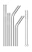 Efaithtek Reusable Stainless Steel Straws for 20 oz & 30 oz RTIC & Yeti Tumblers Rambler and More, Set of 8 with 2 Cleaning Brushes
