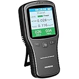 Indoor Air Quality Detector Accurate Testing Formaldehyde(HCHO) Monitor with PM2.5/PM10/TVOC Test Data Logger Detector Air Quality Meter with Time Display for Car Outdoor Detection By IGERESS