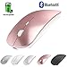 Rechargeable Wireless Mouse for MacBook pro Bluetooth Mouse for MacBook pro Air Laptop MacBook Mac Windows (Rose Gold)