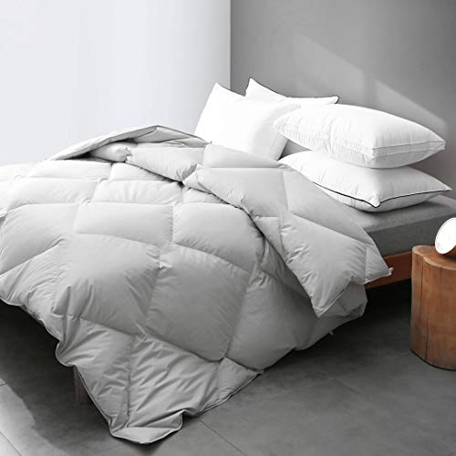grey feather comforter