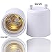 JACKYLED 10-Pack GU24 to E26 / E27 Adapters - Converts your Pin Base Fixture (GU24) to Standard Screw-in Bulb Socket (E26/E27),Maximum Wattage 1000W,200℃ Heat Resistant,No Fire Hazard