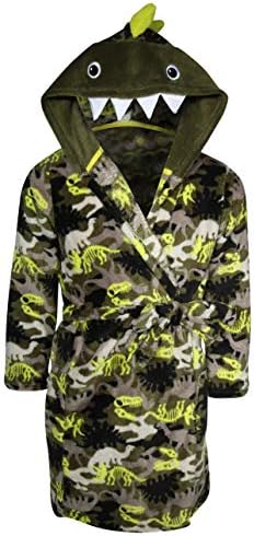 Only Boys Plush Fleece Animal Character Hooded Robe (Toddler/Little Boys/Big Boys)