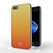 iPhone 7 Orange Case/iPhone 8 Orange Case, technext020 Cute Slim iPhone 7/iPhone 8 Bumper Rubber Soft Flexible Silicone Color Gradient Cover for iPhone 7/iPhone 8 Orange