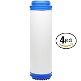 4-Pack Replacement for Compatible with WaterPur CCI-10-CLW Granular Activated Carbon Filter - Universal 10-inch Cartridge Compatible with WaterPur Clear Water Filter Housing - Denali Pure Brand