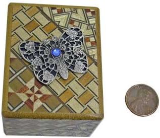 'Filigree Butterfly' Japanese Secret Puzzle Box 2 Sun 7 Steps- Koyosegi