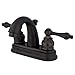 Kingston Brass KB5615AL Restoration 4-Inch Centerset Lavatory Faucet, Oil Rubbed Bronze