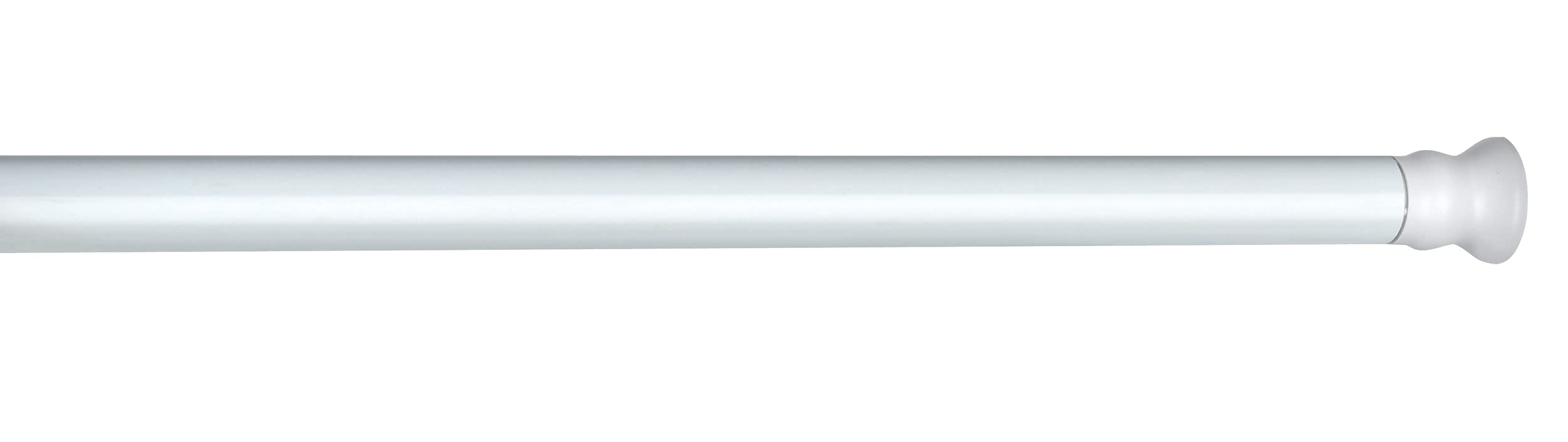 Wenko 19206100 Telescopic shower rail extra strong. Ø 2,8 cm, Metal Aluminium, White