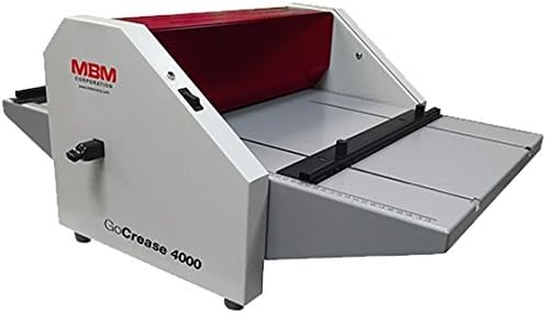 MBM GoCrease 4000 Electric Creasing and Perforating Foot Pedal Operated Machine; Heavy-Duty, High Output Scoring Machine for Brochures, Booklets and Digitally Printed Media